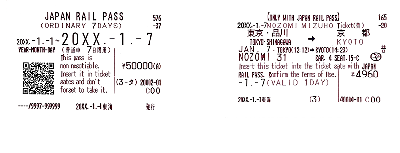 JAPAN RAIL PASS and NOZOMI MIZUHO Ticket [ONLY WITH JAPAN RAIL PASS]
