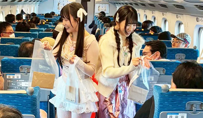 Fashion Show Aboard the Shinkansen
